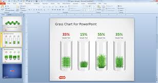 Free Creative Grass Chart Idea For Powerpoint Free