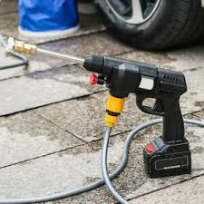 High pressure washer spray nozzle water gun garden watering car washing window … flow rate from fine mist, moderate spray or jet stream by turning the hose sprayer. 24v 200w Car High Pressure Water Sprayer Washer Nozzle Wireless Washing Machine Ebay