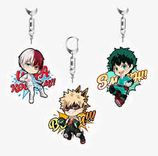 Midoriya goes by deku because it sounds like dekiru, which means to be able to do (something). he took the name that bakugo mockingly called him when they were kids and changed it to mean something positive. Anime My Hero Academia Izuku Midoriya Bakugou Katsuki Keychain Png Image Transparent Png Free Download On Seekpng
