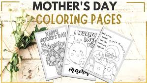 Print them out and make a book for the first week of school! Mothers Day Coloring Page Free Printable Cenzerely Yours