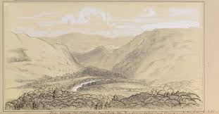 Queen Victoria S Sketchbook 1848 54 Item View Along The Braemar Road Down The Dee From Below Craig Cluney For A Much Bet Queen Victoria Cool Pictures Art