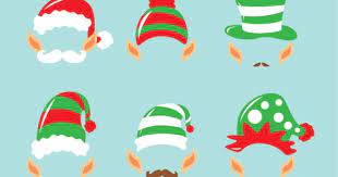 Cartoon Illustrations Of Elf Ears Hats And More Vector Elves Elf Christmas Santa Christmas Elf Ears Elf Classroom Christmas Elf