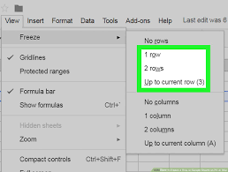 Select the row or column that you wish to freeze by tapping on it once so that it becomes highlighted. How To Freeze A Row On Google Sheets On Pc Or Mac 6 Steps