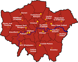 London Football Map 2013 14 London Football Hidden London London