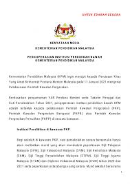 Selain itu, anda juga dapat berlangganan layanan premium dari hukumonline.com. Kenyataan Media Kementerian Pendidikan Malaysia Facebook