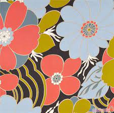 It's quick to sew up and a great way to show off your fun fall fabrics! Dunkelgrauer Stoff Mit Blauen Und Korallenroten Bluten Von Kei Fabric Modes4u