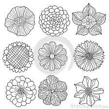 They include various types of patterns including some for mehendi designs too! Vector Collection Of Hand Drawn Flowers Floral Design Drawing Flower Drawing Hand Drawn Flowers
