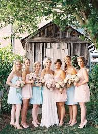 Pink And Blue Bridesmaids Jpg 495 676 Baby Blue Weddings Pink Blue Weddings Virginia Weddings