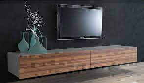 W160 x d45 x h50cm. Ikon Grey Walnut Floating Tv Large Delux Deco Floating Tv Unit Living Room Tv Unit Designs Tv Unit