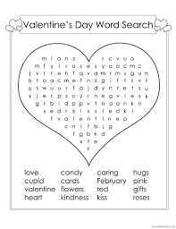 No ads, automatic saving, easy, and fun. 2nd Grade Coloring Pages Educational Valentine Word Search Printable 2020 0209 Coloring4free Coloring4free Com