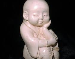 Buddha Statue Maitreya Buddha Buddha of the FUTURE Miniature Handmade  future Buddha Small Gift Buddha Figurine Ivory Finish