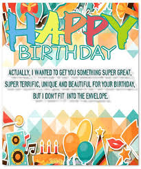 Unexpected gift in the box. The Funniest And Most Hilarious Birthday Messages And Cards