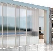 Extremely narrow frame triple linkage sliding door