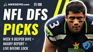 Play fantasy college basketball and fantasy college football on draftkings in eligible states. Nfl Dfs Picks Week 9 Live Show Injuries Lineups Draftkings Fanduel Daily Fantasy Football 11 8 Youtube