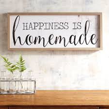 Happiness Is Homemade Wall Decor Reclaimed Wood Wall Decor Simple Wall Decor Kitchen Wall Decor