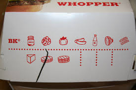 Massachusetts Packaging Nutrition Facts Whopper Box Burger