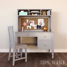 Seven drawers, including two that accommodate files, offer ample storage and organization. Set For Kids Catalina Table And Carolina Chair By Pottery Barn Kids Download 3d Model 3ds Wiki