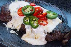 The seasoning will stick to the surface and help create a delicious crust. Mexican Steaks With Queso Blanco Urban Cowgirl