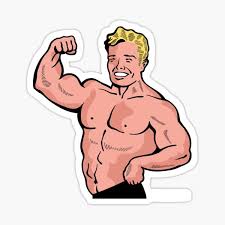 Bodybuilder Comic Stickers | Redbubble
