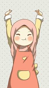 Wallpaper Lockscreen Gratis In 2020 Islamic Cartoon Anime Muslim Girls Cartoon Art