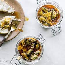 Mussels Escabeche The Spanish Excel At Preserving Food And Chef Ryan Pollnow Always Has Several Conservas On The Menu At Aatxe Escabeche Recipe Food Recipes