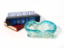 We did not find results for: Vintage Clear Art Glass Dish W Blue Trim Metallic Oval Bubble Glass Bowl Hand Blown Mid Century Mod Modern Boho Hippie Home Decor