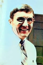 1986-87 School Board members. Marie Garza, Lorraine Schulz, Sally Boeck,  Jean Kutz, Dan Clark, Mike Shaw, Jimmy Jones, Harold Pape, and Winfred  Farquhar (Superintendent)