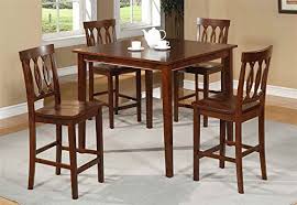 Product titledining table set with bench, wood kitchen table with 2 benches and metal frame, breakfast nook dining room set, modern furniture for home, apartment, 3 piece dining set for small space, beige, w12977. 5 Pc Square Counter Height Table Set Buy Online In Aruba At Aruba Desertcart Com Productid 20883635