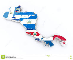 Bandeiras Do Estado De America Central No Mapa 3d Ilustracao Stock Ilustracao De Mexico Mundo 74447113