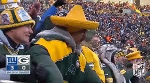 In baraboo, wis., naturally, by packers fans. Green Bay Packers Cheesehead Gif By Nfl Find Share On Giphy