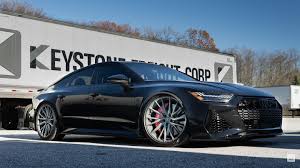 If unsurpassed performance represents the heart of the audi rs 7 experience, the expressive sportback design offers a glimpse of its soul, with fluid lines and athletic contours that give. Audi Rs7 C8 Black Vossen Hf 4t Wheel Front