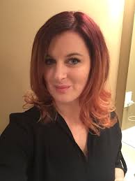 Red violet sun kissed ombré