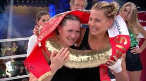 Julia anna marina siegel occupation: Giulia Siegel Und Yvonne Konig Nach Dem Kampf Das Grosse Sat 1 Promiboxen 2020 Clip Aus Folge 2