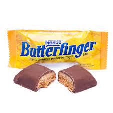 The butterfinger is an extremely crispy peanut butter chocolate bar. Butterfinger Fun Size Candy Bars 15 Piece Bag Candy Warehouse