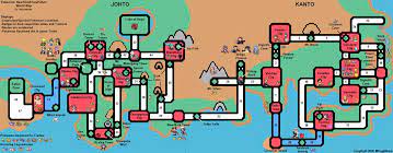 Pokemon Kanto And Johto Map Pokemon Heart Gold Pokemon Pokemon Regions