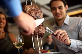 Brazilian steakhouse with food prepared by gaucho chefs. Fogo De Chao Brazilian Steakhouse