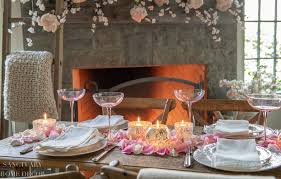 Valentine's day table settings to try at home. Romantic Fireside Valentine S Day Table Setting Sanctuary Home Decor