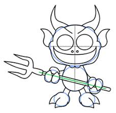How To Draw A Cartoon Devil How To Draw Cartoons These are the general guidelines for a perfectly symmetrical face. how to draw a cartoon devil how to