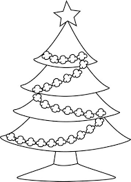 Black And White Popcorn Christmas Tree Clip Art Black And White Popcorn Christmas Tree Image Christmas Tree Images White Popcorn Clip Art