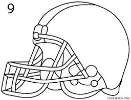 How To Draw A Football Helmet Step By Step Pictures