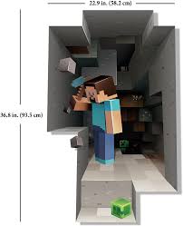 Personalized name in minecraft style unofficial minecraft wall decal minecraft room decor minecraft bedroom decor vinyl name decal et154 homedecalsstickers 5 out of 5 stars 62 9 34 10 99 10 99 15 off. Minecraft Wall Decal Steve Mining Amazon Ca Tools Home Improvement