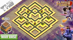 I am posting this base, not as a base that i think should be widely used, but a base good job with the thread and sharing an actual image of an elite th9 base. New Th9 War Base 2018 Th9 Base Anti 3 2 Star Clash Of Clans Youtube