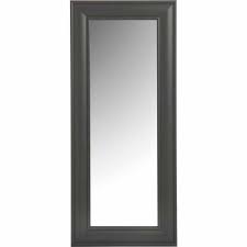 This mirror is provided with 4 hangers and can be wall mounted landscape or portrait. Wilko Grey Full Length Mirror Wilko