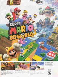 Super Mario 3D World Video Game (2PG) Advertisement Full Page Magazine  Print Ad | eBay
