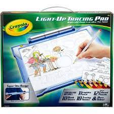 Crayola Light Up Tracing Pad Kit With Colored Pencils And Tracing Paper Walmart Com Toys For Boys Gifts For Kids Crayola