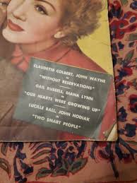 Vintage 1946 Movie Story Magazine June 15 Cents John Wayne Claudette  Colbert