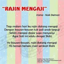 Rajin Mengaji Lagu Pendidikan Anak Usia Dini Pendidikan
