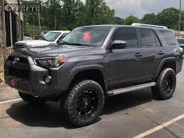 And you can see how it looks right on your vehicle, right on the screen, too! 2018 Toyota 4runner Wheel Offset Slightly Aggressive Suspension Lift 4 394724 Custom Offsets