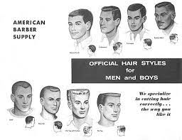 1950s Us Barbershop Board Official Hair Styles For Men And Boys 1950s Mens Hairstyles Mens Hairstyles 1950s Mens