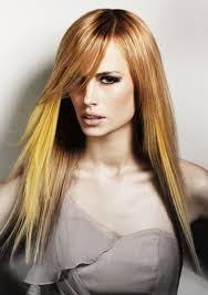 Golden Blonde With Yellow Streaks Hair Fashion In Many Colors